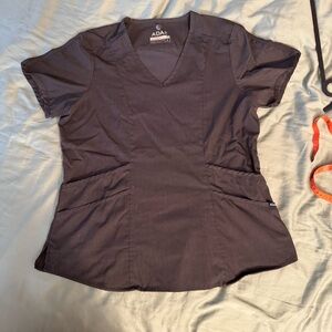 Adar Pro Pewter Scrub Top